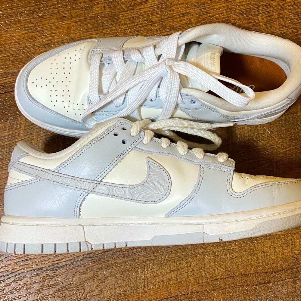 Nike Dunk Low Needlework Sail Aura Women's 8.5 Baby Blue / Blue Grey